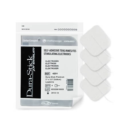 Electrodes 50x50 à fils Durastick Premium (sachet de 4)
