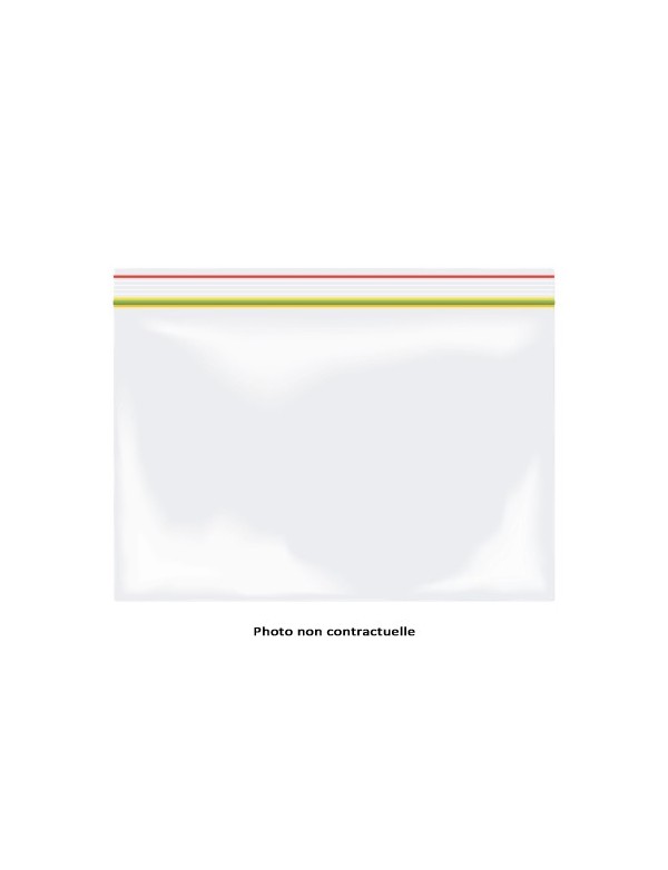 Sachet plastique avec zip lot de 50