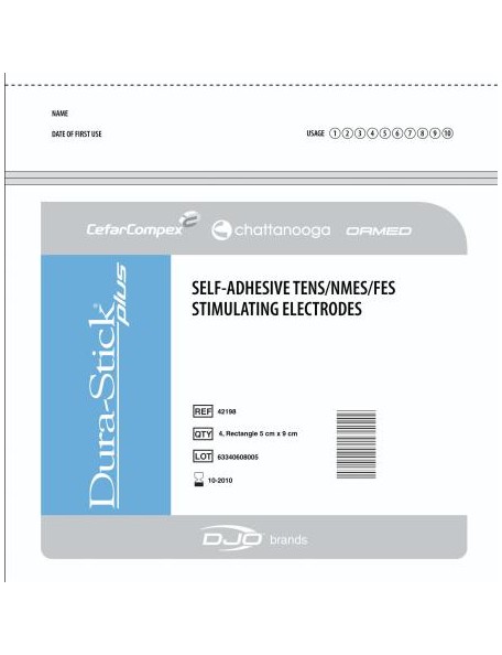 Electrodes 2 SNAPS Durastick Plus 50x90 (sachet de 2)
