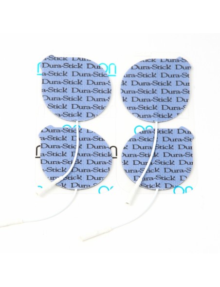 Electrodes 5cm Rondes à fils Durastick Plus (sachet de 4)