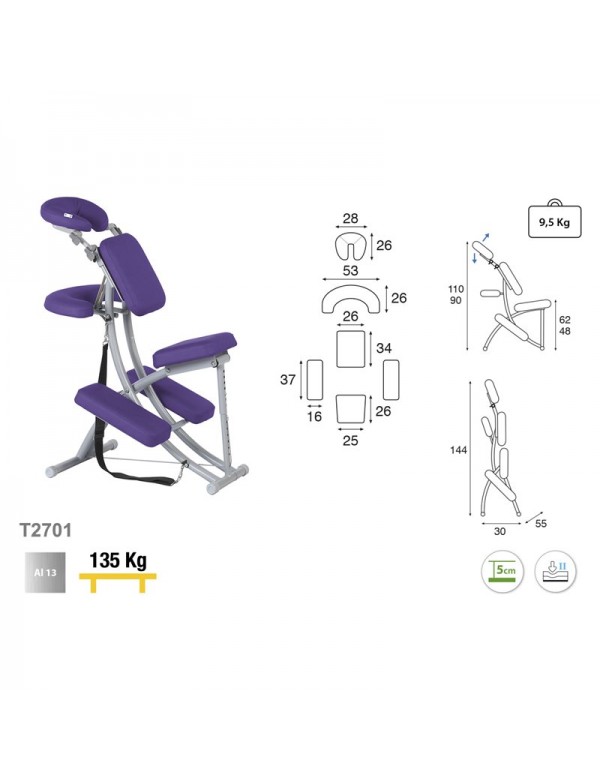 Chaise de Massage EcoPostural T2701